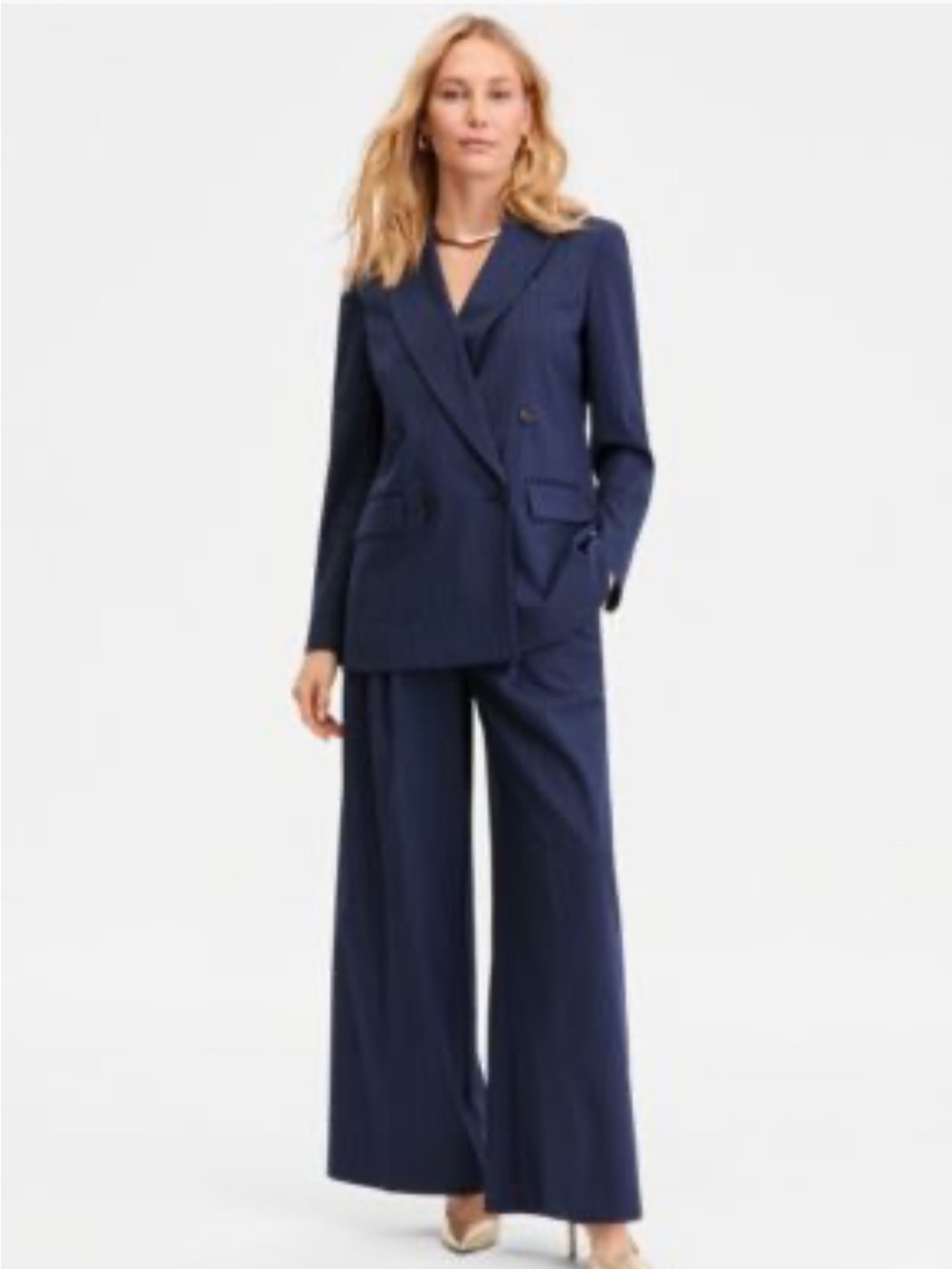 Ann Taylor navy blue suit set
